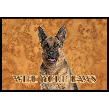 Carolines Treasures Carolines Treasures KJ1222MAT German Shepherd Wipe your Paws Indoor or Outdoor Mat KJ1222MAT